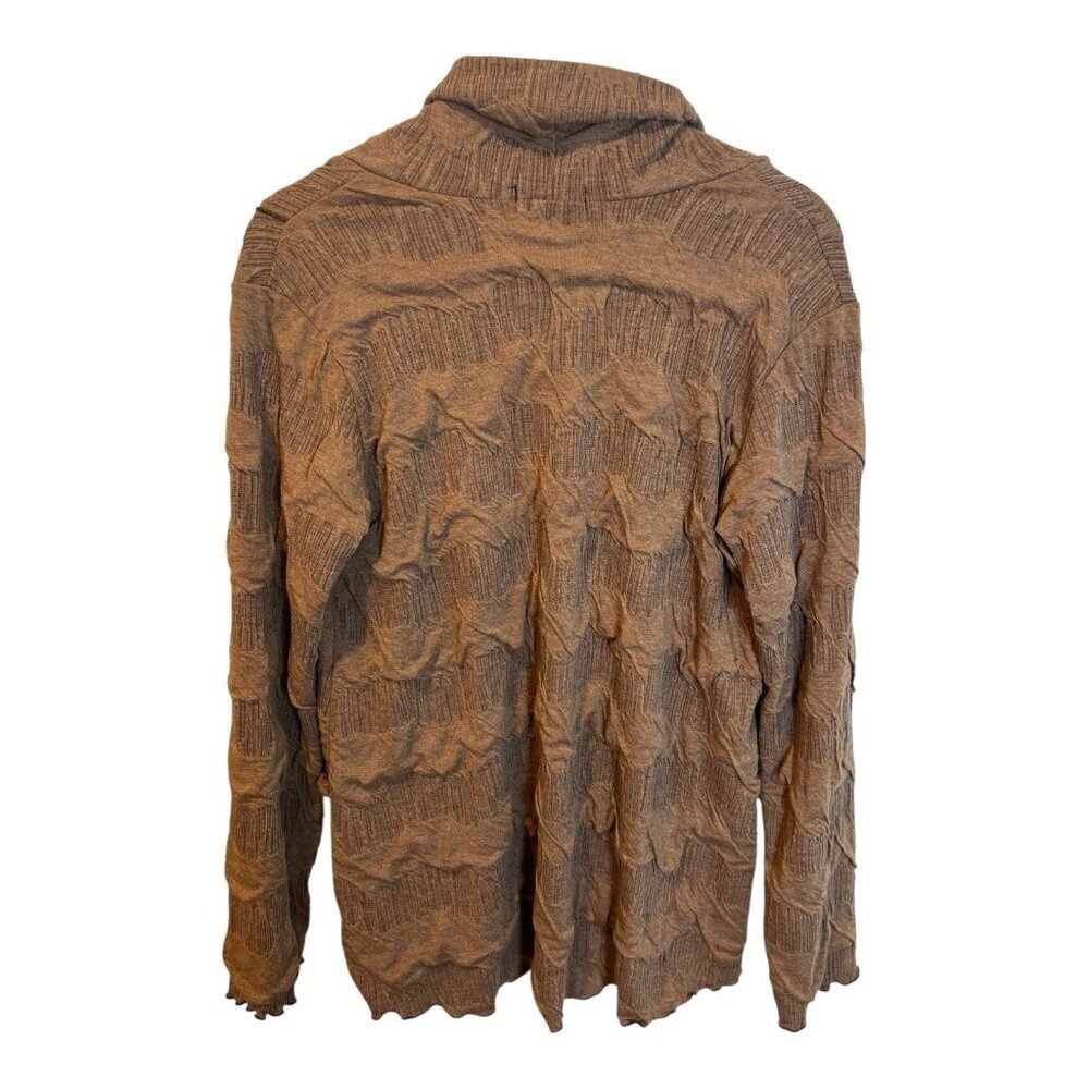 Vine Street Cowl Neck Sweater Top Size Medium Copper Brown Fall Lightweight NWT - Picture 4 of 5